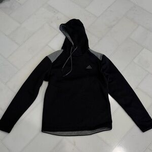 Adidas Black and Gray Pullover Hoodie